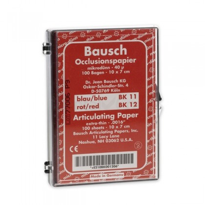 Bausch BK12 Arti-Check Box With Sheets - 100 x 70mm - 40µ - Red - 100 Sheets